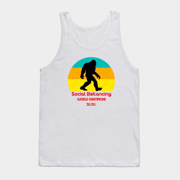 Social Distancing World Champions Tank Top by BlueLook